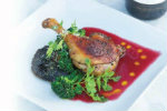 Duck with Raspberry Cassis Sauce